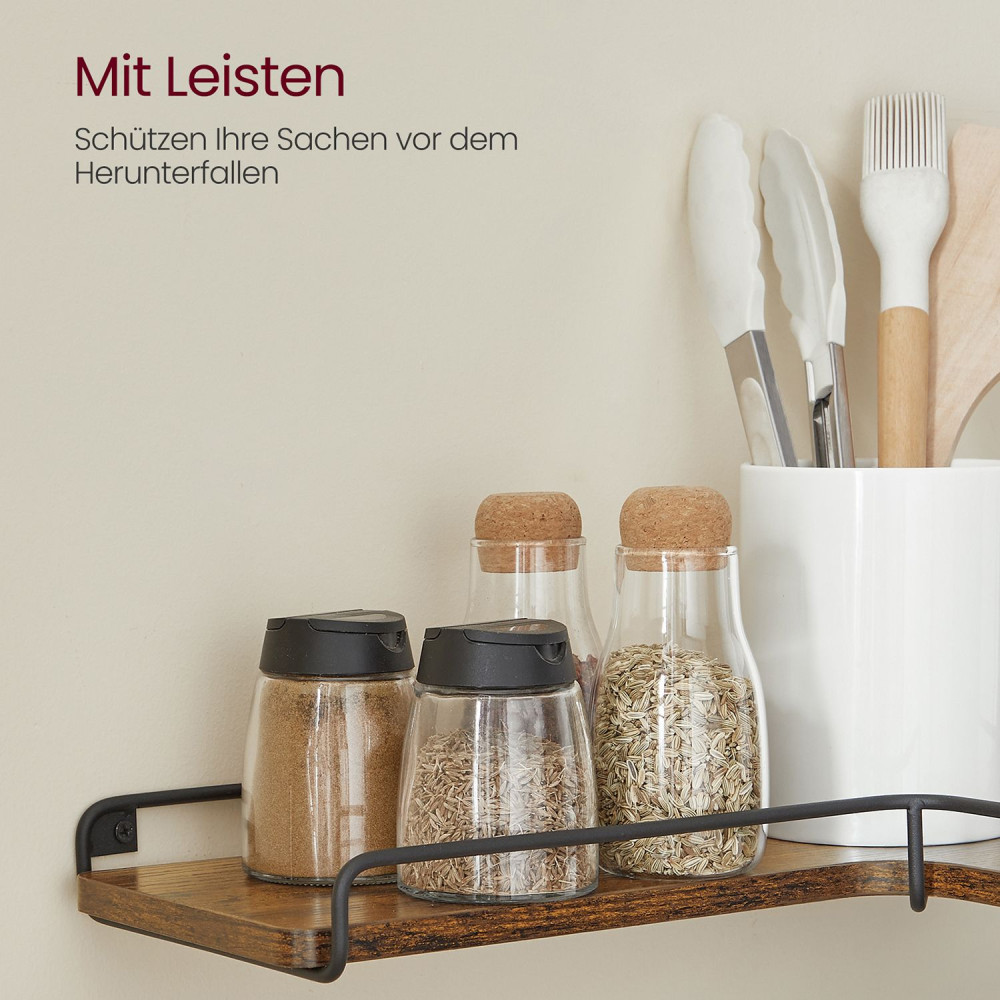Produktbild för Corner Shelf Black 40x29x4cm