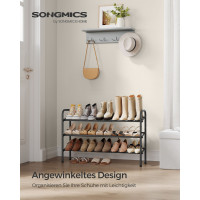 Produktbild för Shoe Storage Black 57x23x57cm