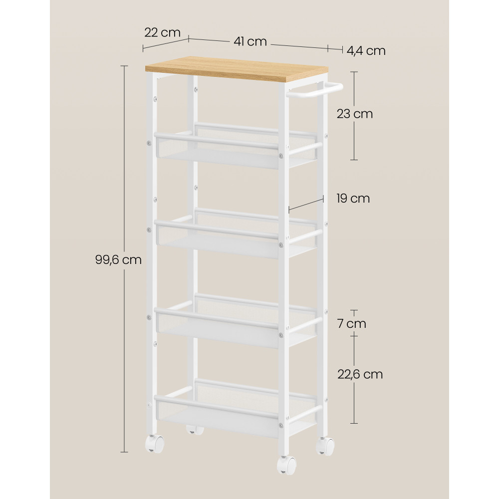 Produktbild för Console Tables, Bathroom Shelves, Tool Shelves Yellow 45x22x100cm
