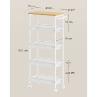 Produktbild för Console Tables, Bathroom Shelves, Tool Shelves Yellow 45x22x100cm