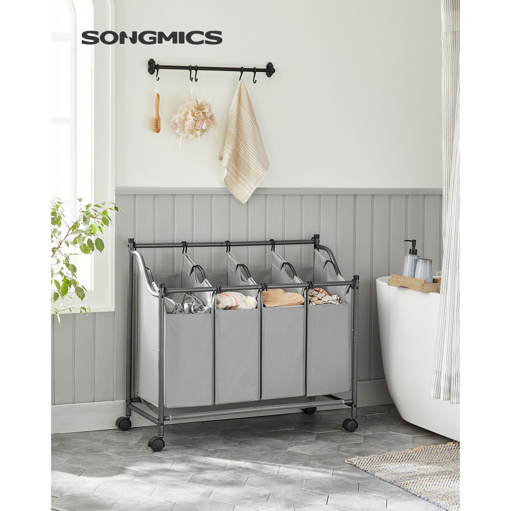 Produktbild för Laundry Car Grey 88x81x39cm