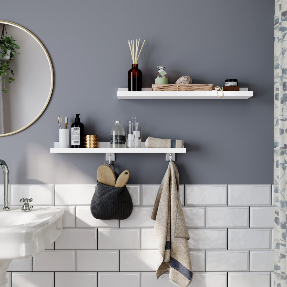Produktbild för Cubes Shelf White 60x10x5cm