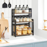 Produktbild för Desktop Storage Rack Black 41x18x53cm
