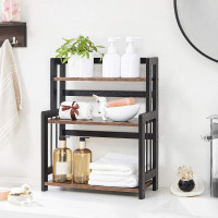 Produktbild för Desktop Storage Rack Black 41x18x53cm