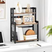 Produktbild för Desktop Storage Rack Black 41x18x53cm