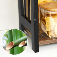 Produktbild för Desktop Storage Rack Black 41x18x53cm