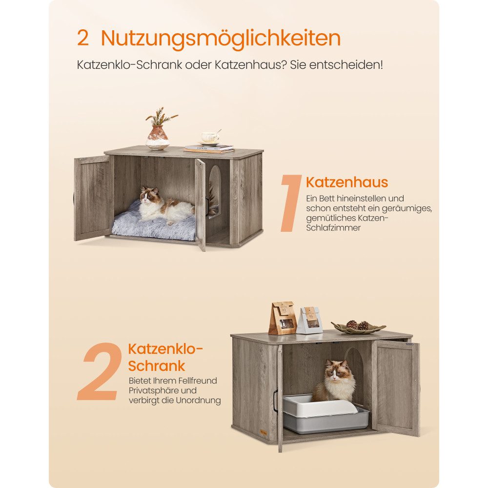 Produktbild för Litter Box Milky Coffee Color 85x49x50cm