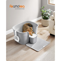 Produktbild för Cat Litter Box Ppt003g01 Grey 75x64x33cm