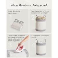 Produktbild för Laundry Baskets Grey 41x41x46cm