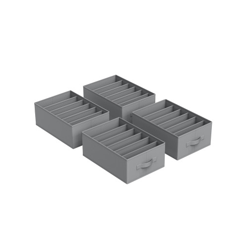 Songmics Clothes Drawer Organizer Grey 42x30x17cm