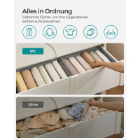 Produktbild för Clothes Drawer Organizer Grey 42x30x17cm