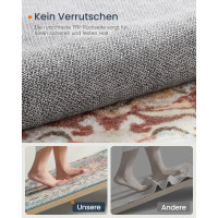 Produktbild för Tar031q01 Vintage Area Rug 3×5 Teal Blue 153x92x0cm