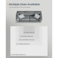 Produktbild för Tar034g01 Vintage Area Rug 2×3 Dove Grey 92x61x0cm