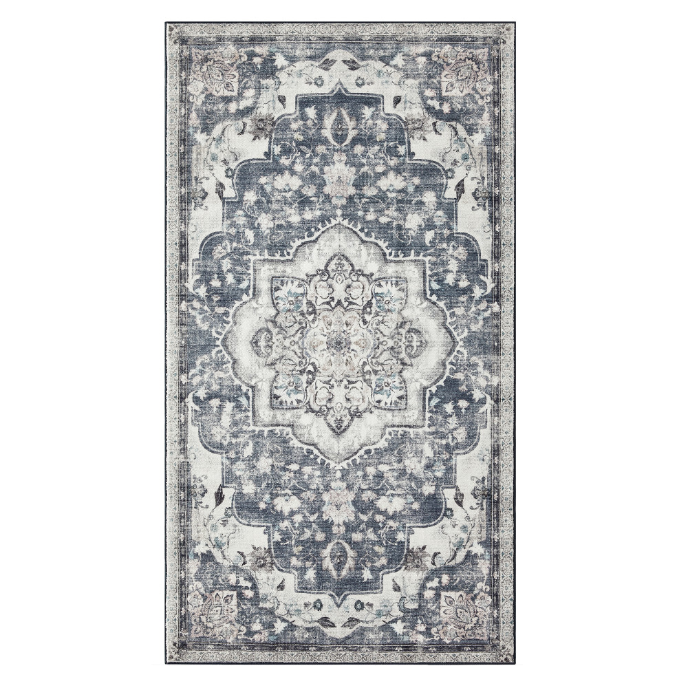 Produktbild för Tar037g01 Vintage Area Rug 80×150cm Dove Grey 150x80x0cm