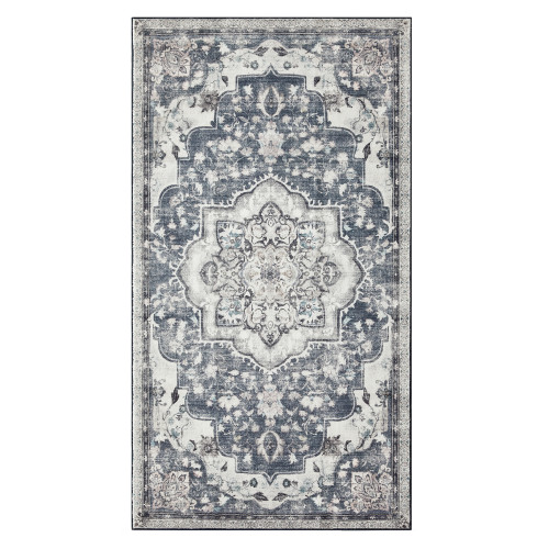 SONGMICS HOME Tar037g01 Vintage Area Rug 80×150cm Dove Grey 150x80x0cm