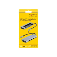 Produktbild för Delock - dockningsstation - USB-C - HDMI - 1GbE