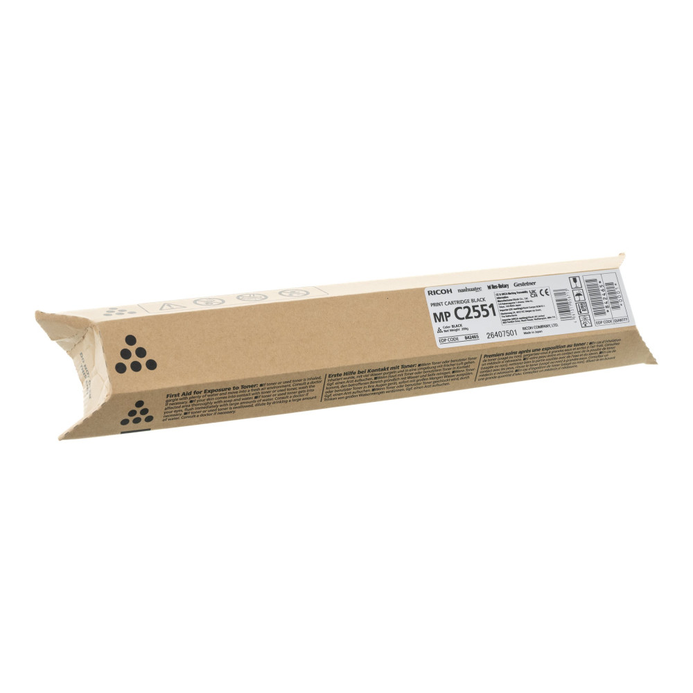 Produktbild för Ricoh MP C2551 - svart - original - tonerkassett