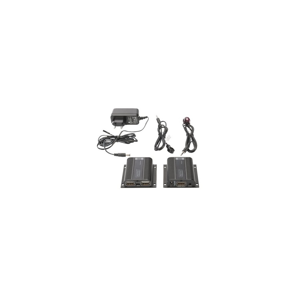 Produktbild för DIGITUS Professional DS-55100-1 HDMI Extender Set, Full HD - förlängd räckvidd för audio/video