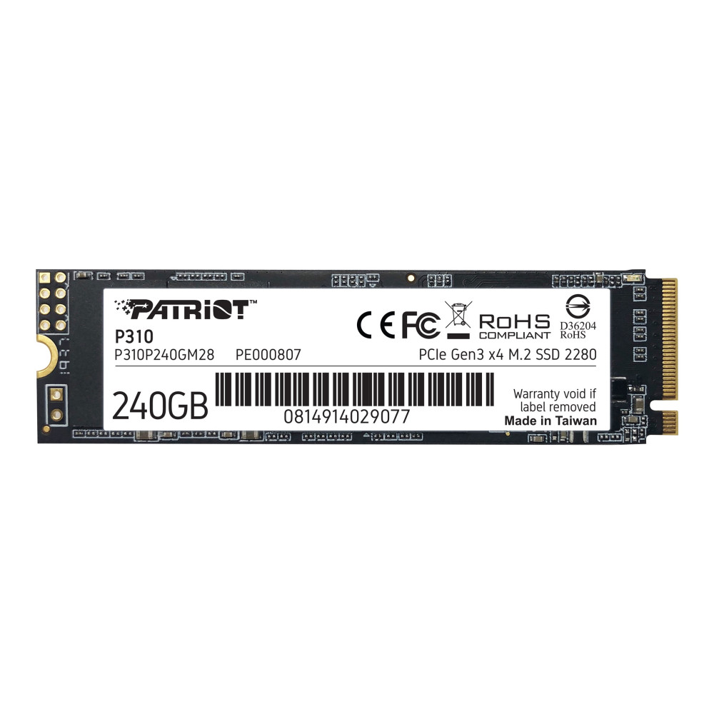 Produktbild för Patriot P310 - SSD - 240 GB - PCIe 3.0 x4 (NVMe)