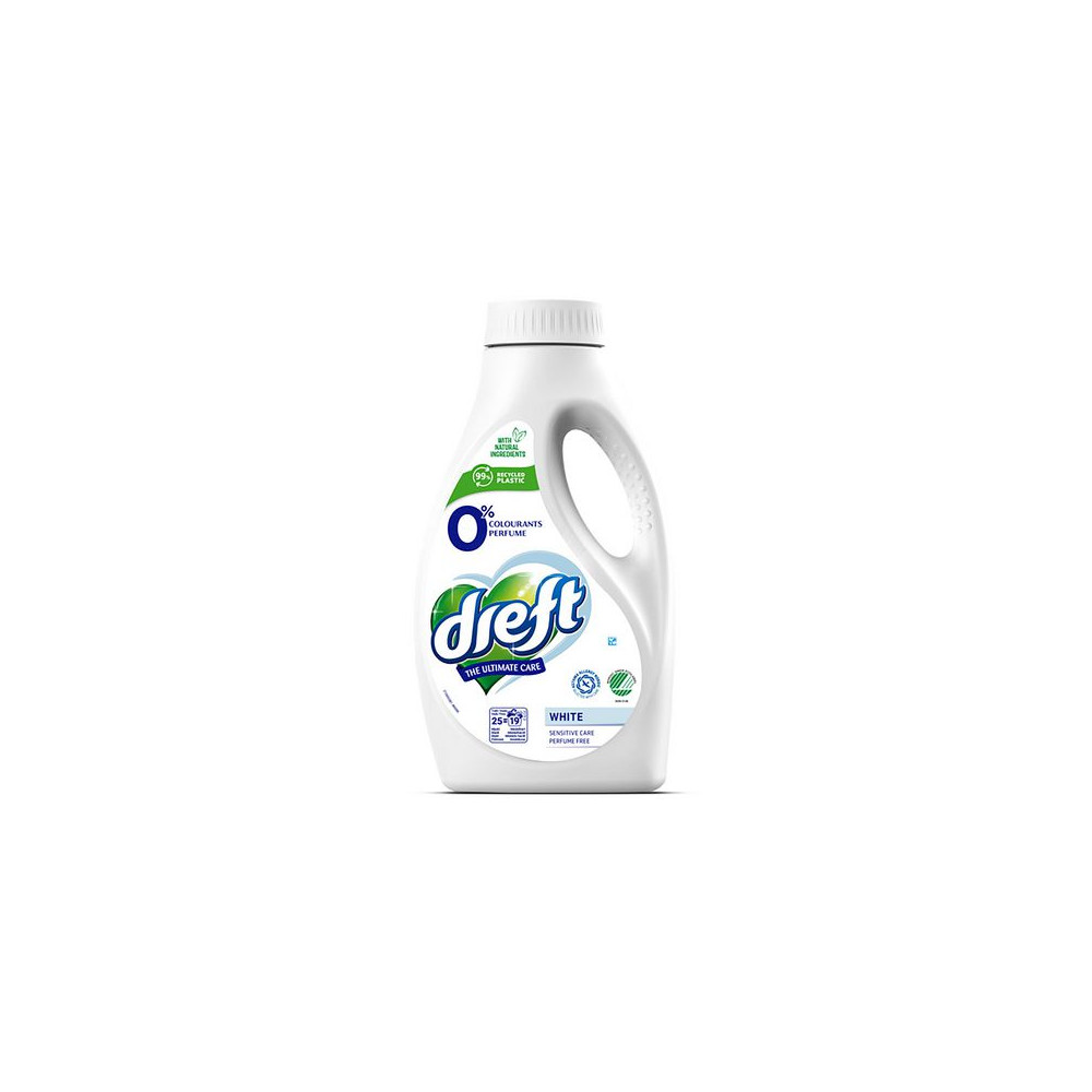 Produktbild för Tvättmedel DREFT Sensitive White 1L