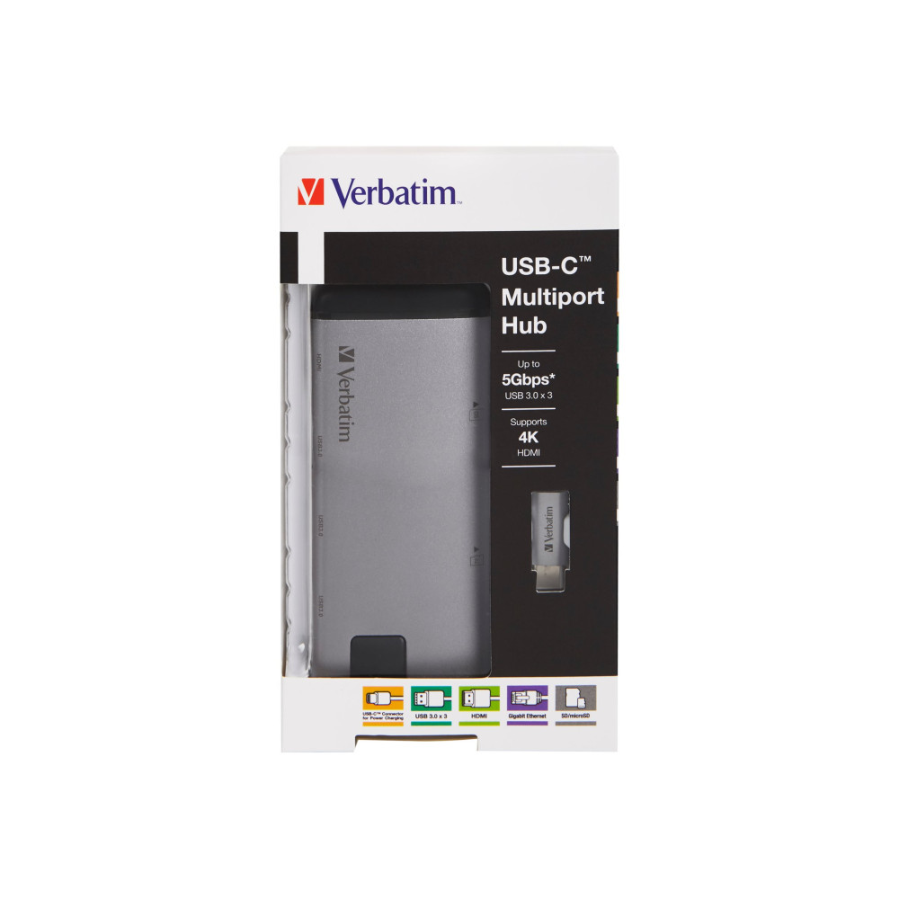 Produktbild för Verbatim - dockningsstation - USB-C - HDMI - 1GbE