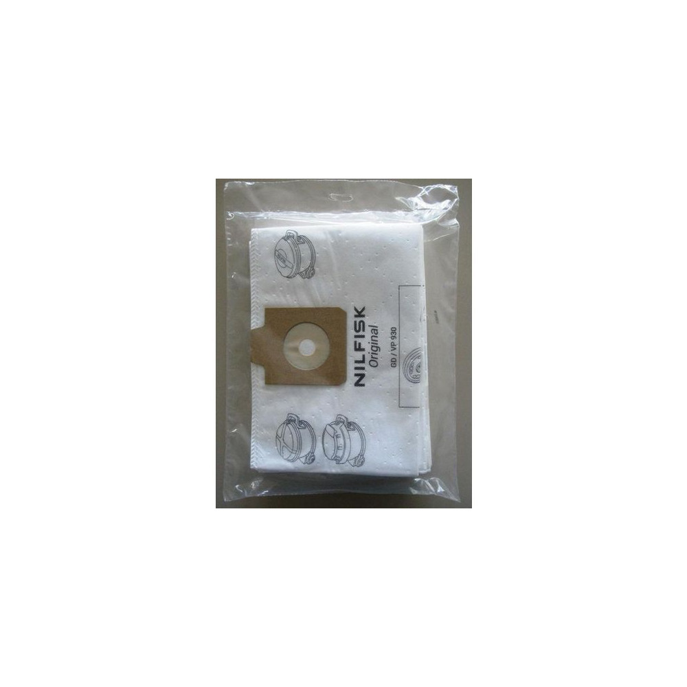 Produktbild för Dammsugarpåse NILFISK VP930/GD930 5/fp