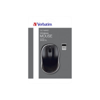 Produktbild för Verbatim Wireless Mouse GO NANO - mus - RF - svart