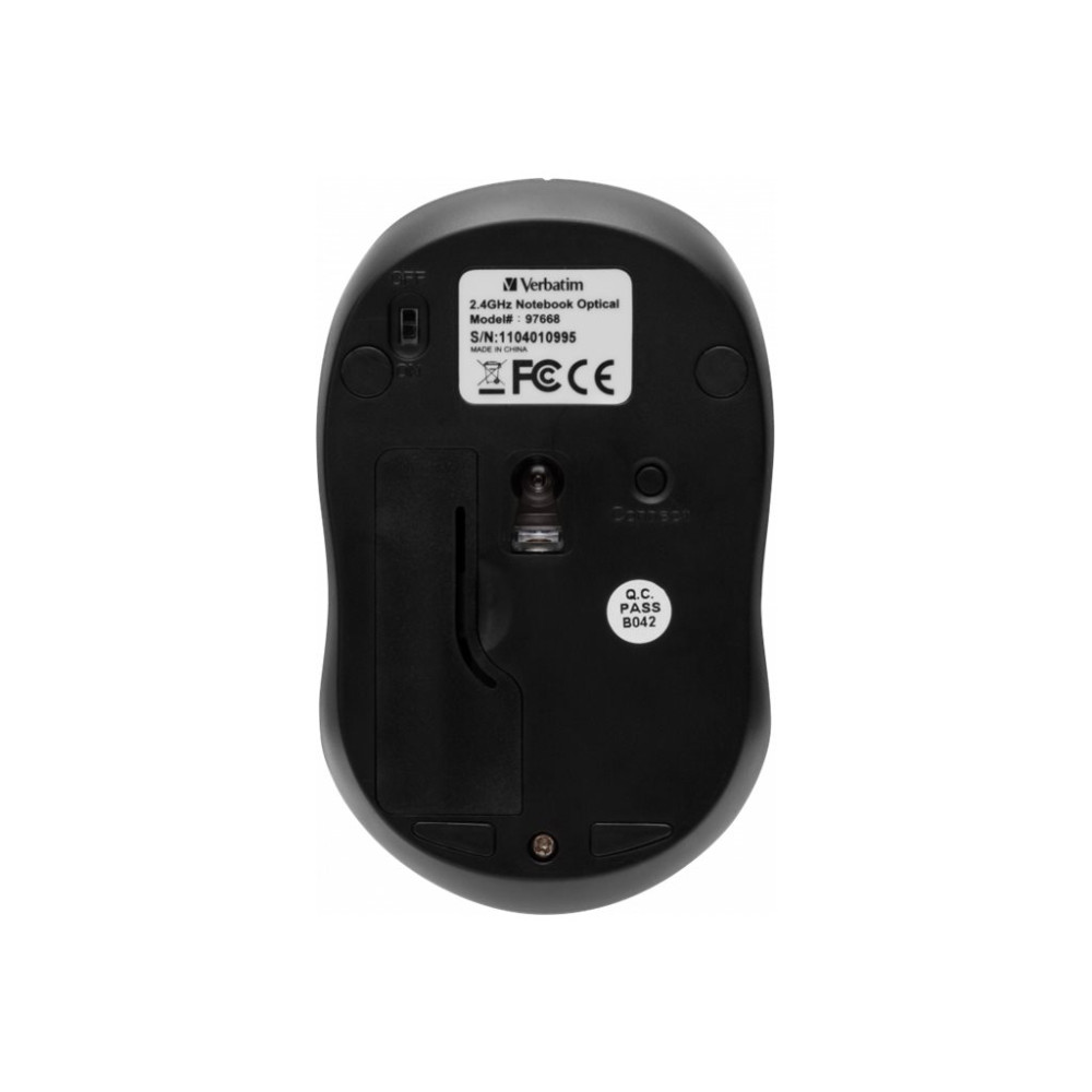 Produktbild för Verbatim Wireless Mouse GO NANO - mus - RF - svart