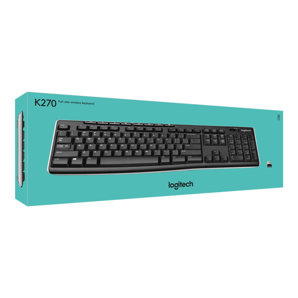 Produktbild för Logitech Wireless Keyboard K270 - tangentbord - belgisk Inmatningsenhet