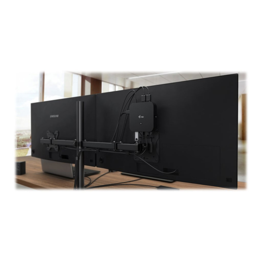 Produktbild för i-Tec USB-C Dual Display Docking Station with Power Delivery - dockningsstation - USB-C / Thunderbolt 3 - 2 x DP - 1GbE
