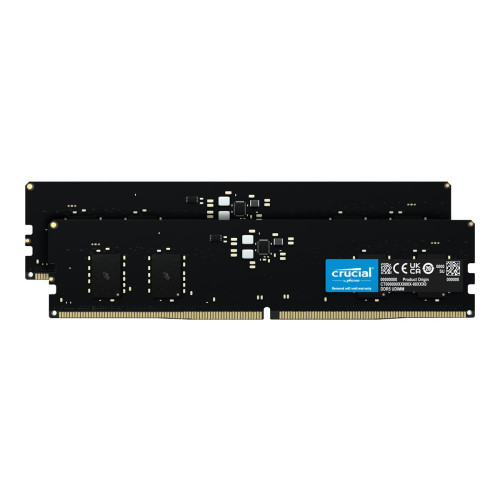 Crucial Crucial - DDR5 - sats - 16 GB: 2 x 8 GB - DIMM 288-pin - 5600 MHz / PC5-44800 - ej buffrad
