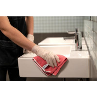 Produktbild för Microfiberduk VIKAN 32x32cm röd 5/fp