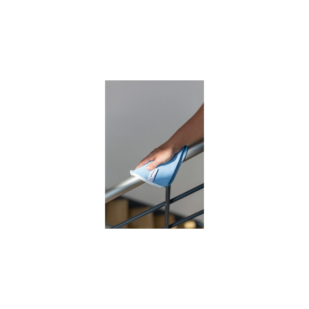 Produktbild för Microfiberduk VIKAN 32x32cm blå 5/fp