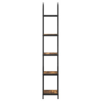 Produktbild för Hyllsystem Rökt ek 40 x 30 x 183 cm Konstruerat trä