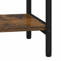 Produktbild för Hyllsystem Rökt ek 40 x 30 x 183 cm Konstruerat trä