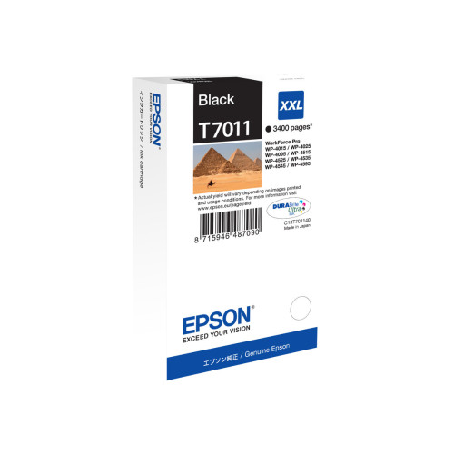EPSON Epson T7011 - XXL-storlek - svart - original - bläckpatron