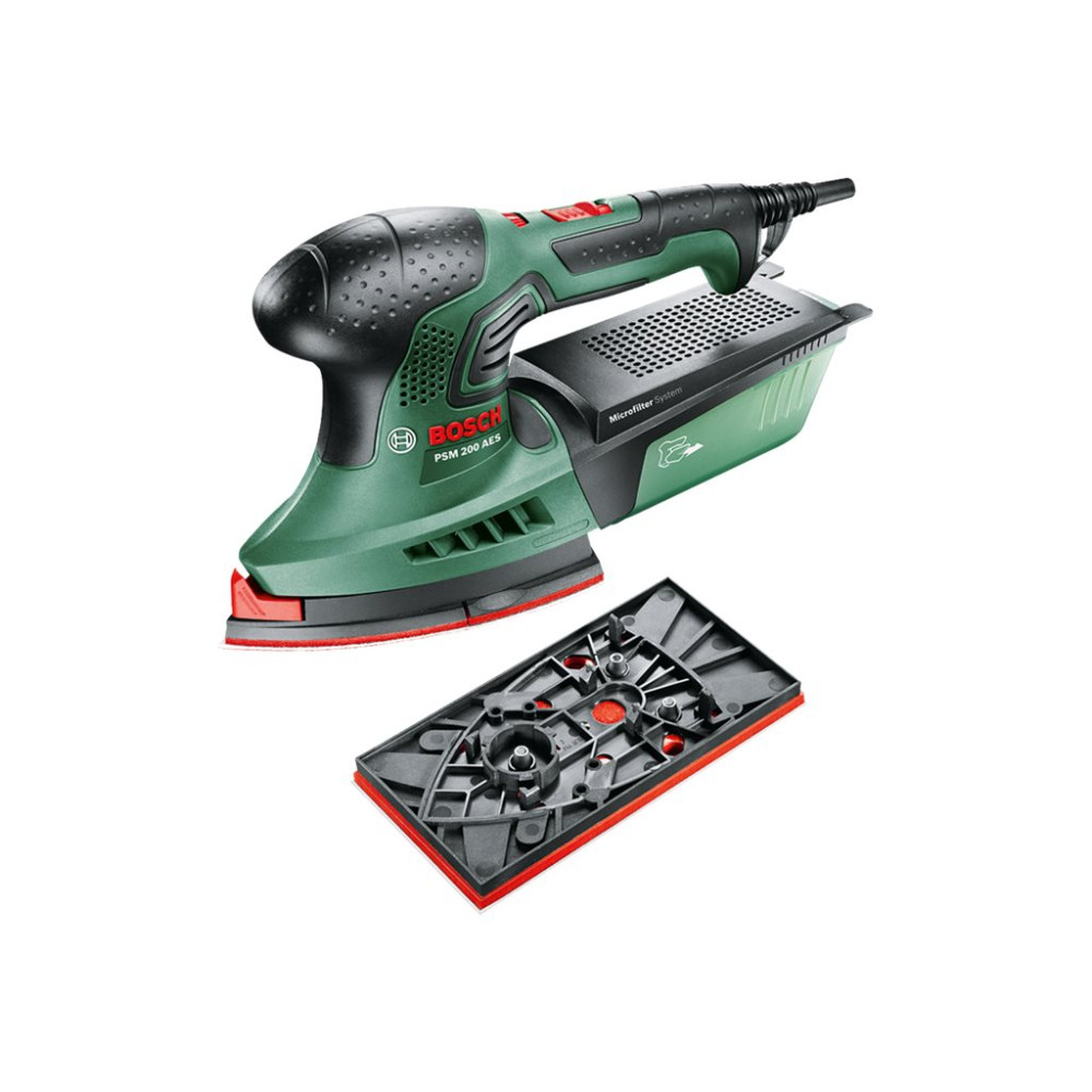 Produktbild för Bosch PSM 200 AES - slipmaskin med flera slipkuddar - 200 W