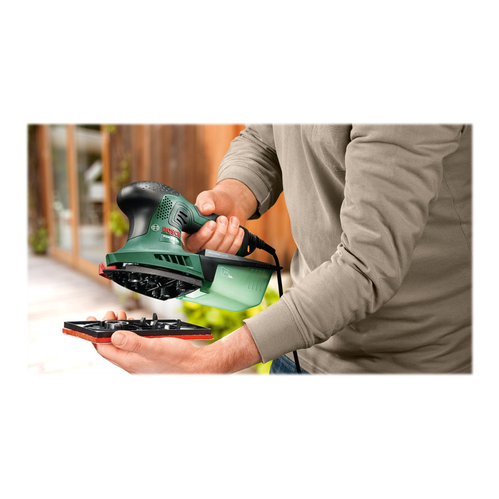Produktbild för Bosch PSM 200 AES - slipmaskin med flera slipkuddar - 200 W