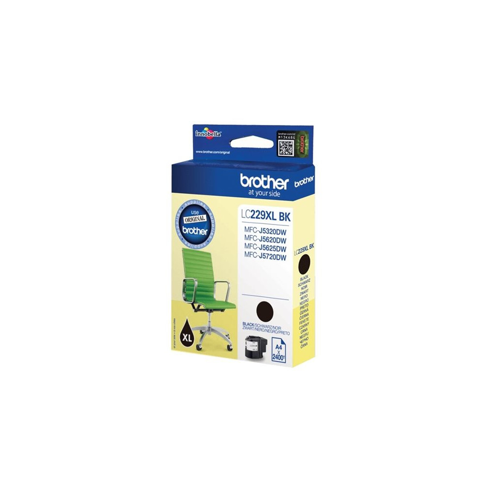 Produktbild för Brother LC229XLBKBP - svart - original - bläckpatron