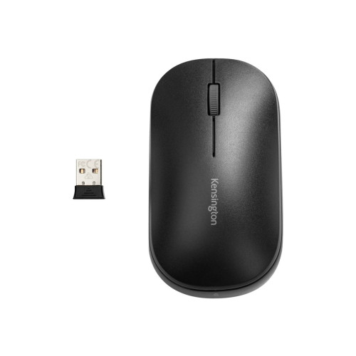 Kensington Computer Products Group Kensington SureTrack Dual Wireless Mouse - mus - 2.4 GHz, Bluetooth 5.0 LE, Bluetooth 3.0 - svart