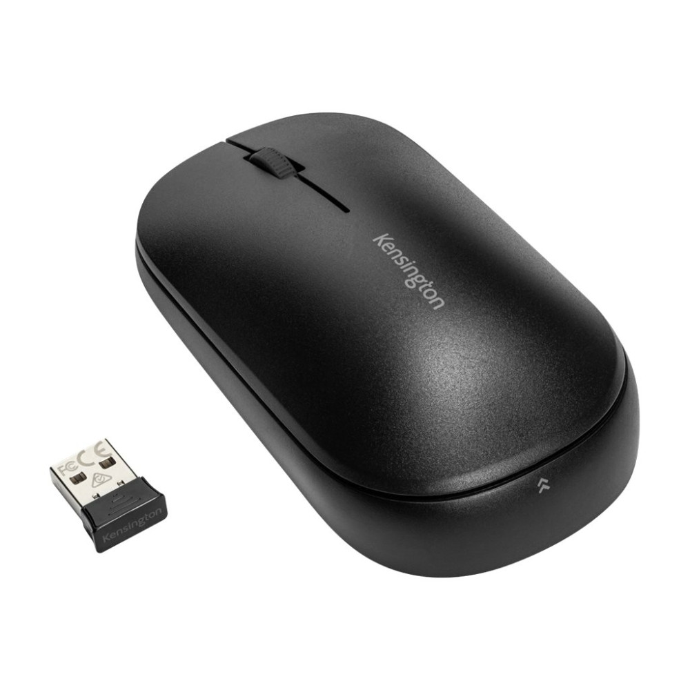 Produktbild för Kensington SureTrack Dual Wireless Mouse - mus - 2.4 GHz, Bluetooth 5.0 LE, Bluetooth 3.0 - svart