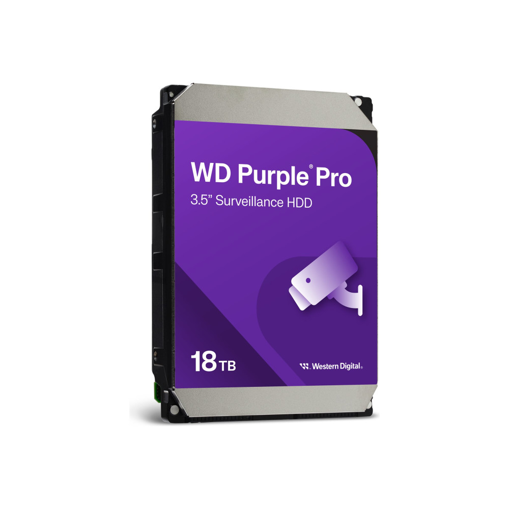 Produktbild för WD Purple Pro WD181PURP - hårddisk - 18 TB - SATA 6Gb/s