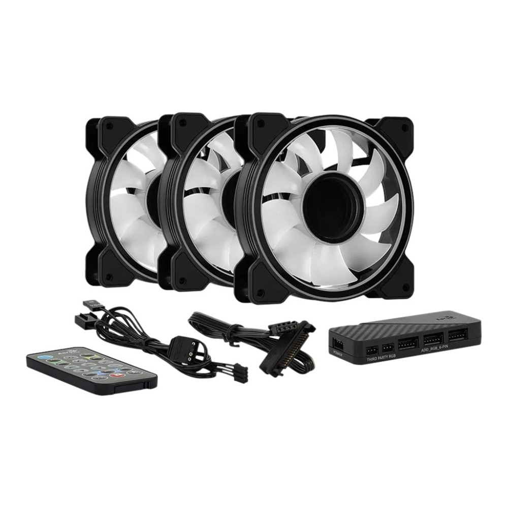 Produktbild för AeroCool Mirage 12 ARGB Pro - fläktsats för systemskåp