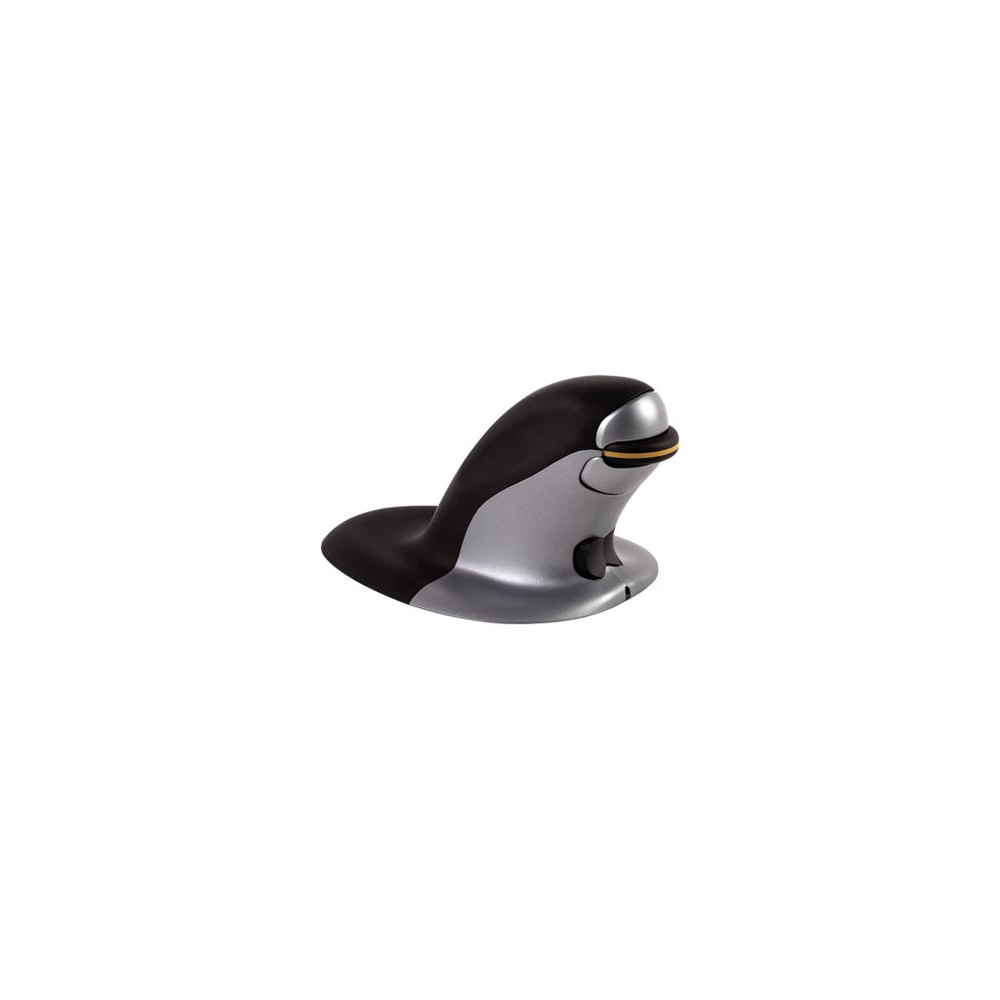 Produktbild för Fellowes Penguin Large - vertikal mus - 2.4 GHz - svart, silver