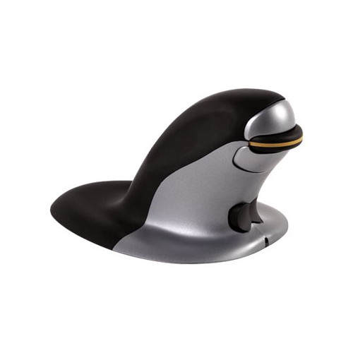 FELLOWES Fellowes Penguin Large - vertikal mus - 2.4 GHz - svart, silver