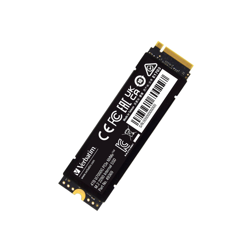 Produktbild för Verbatim Vi7000G - Republic of Gamers - SSD - 4 TB - PCIe 4.0 x4 (NVMe)