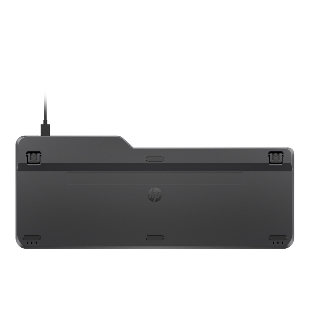 Produktbild för HP 400 - tangentbord - kompakt storlek, 2-zonslayout, 12 programmerbara tangenter, lågprofilstangenter, multienhet - QWERTY - engelska - svart Inmatningsenhet