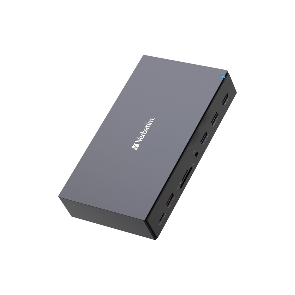 Produktbild för Verbatim Pro - dockningsstation - USB-C - 2 x DP, 3 x HDMI - 1GbE