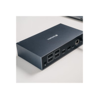 Produktbild för Verbatim Pro - dockningsstation - USB-C - 2 x DP, 3 x HDMI - 1GbE