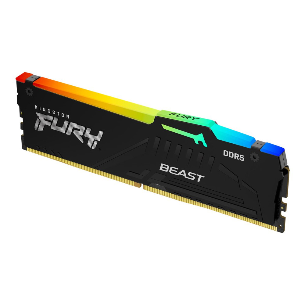 Produktbild för Kingston FURY Beast RGB - DDR5 - modul - 32 GB - DIMM 288-pin - 6000 MHz / PC5-48000 - ej buffrad